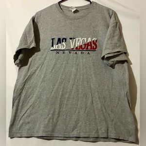 Las Vegas Nevada Raised Embroidered Shirt men’s Size XL Red, White, Blue
